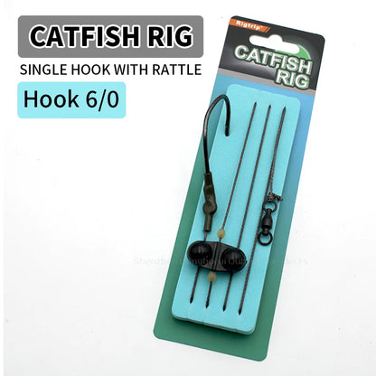Single Hook with Rattle Catish Rigs