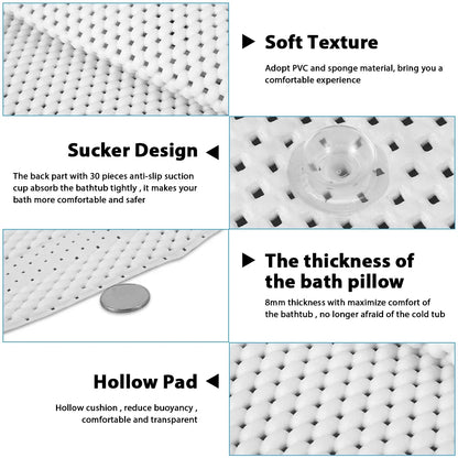 Full Body Non-slip Suction Cup Neck Rest Massage Pillow