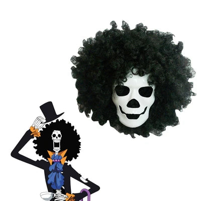 Anime One Piece Brook Cosplay Costume Set