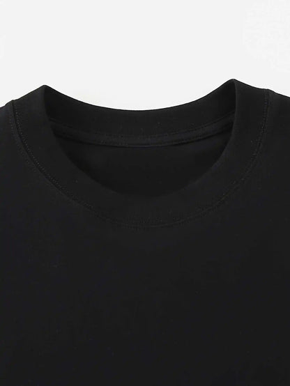 Men's 100% Cotton Premium Crewneck T-Shirt, Summer Short Sleeve Breathable Casual Tee