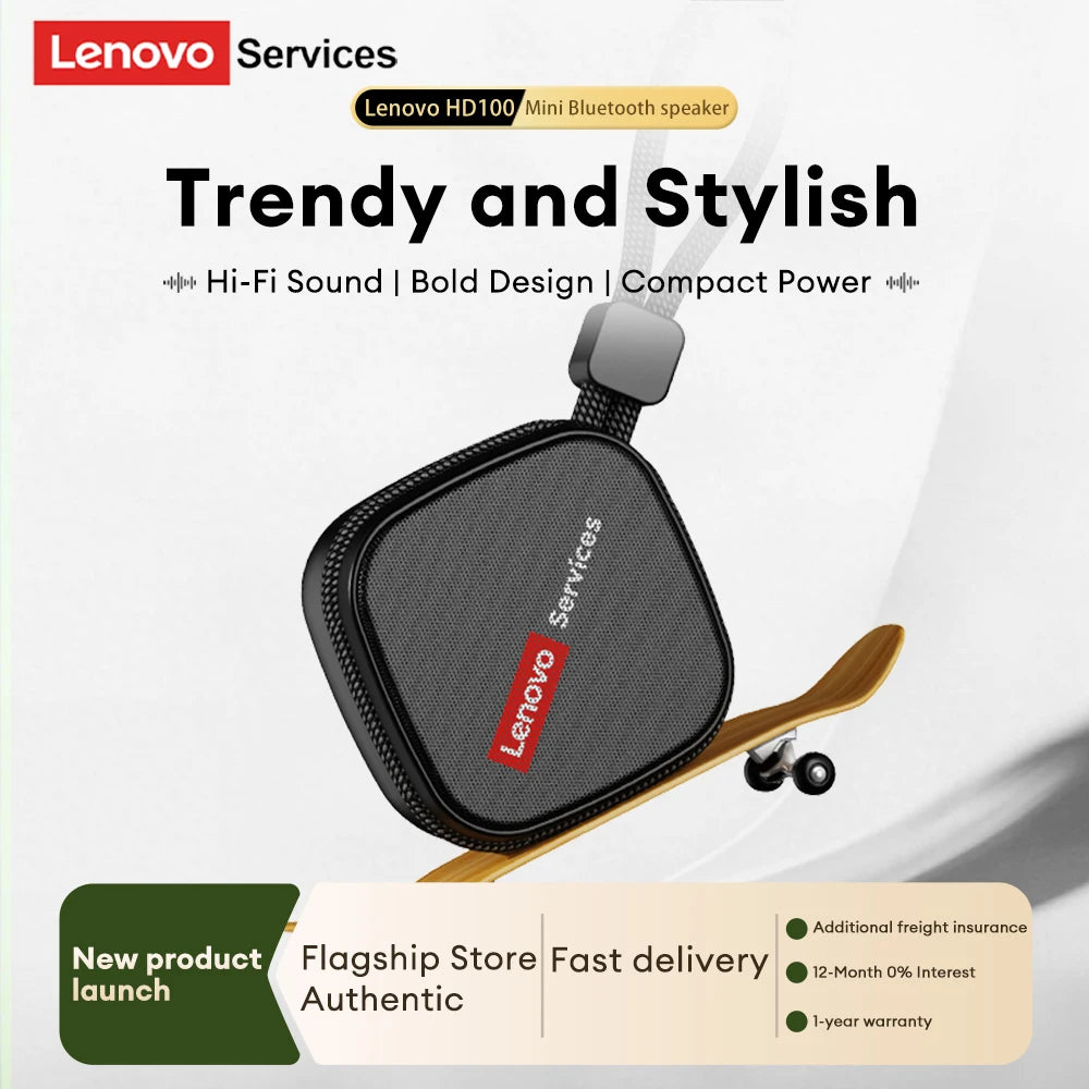 Lenovo HD100 Mini Portable Waterproof Bluetooth Speaker
