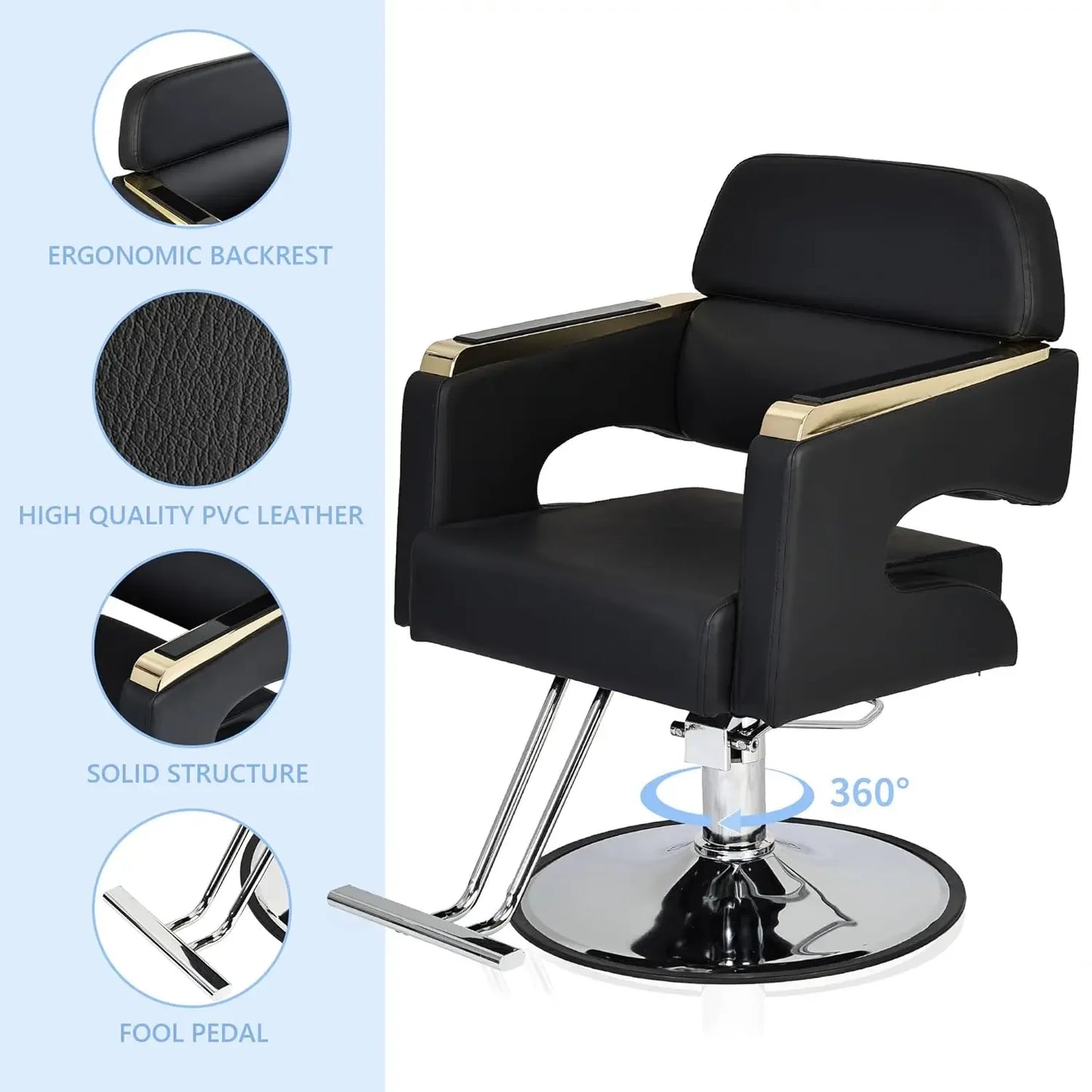 Heavy Duty Hydraulic Barber/Chair Salon Chair