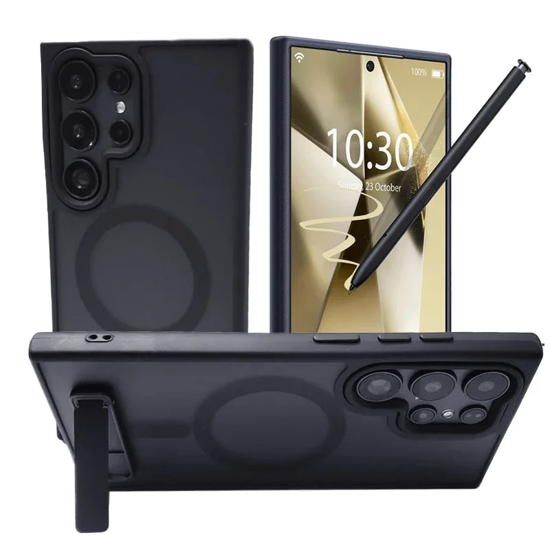 UYUXIO Magnetic Mobile Phone Case with Kickstand for Samsung Galaxy