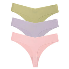 3Pcs Seamless Low-waist Thongs