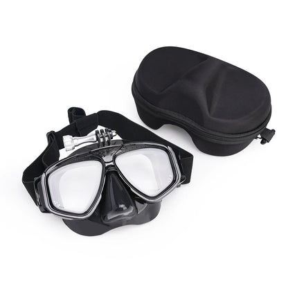 Tempered Lends Diving Mask with GoPro Mount