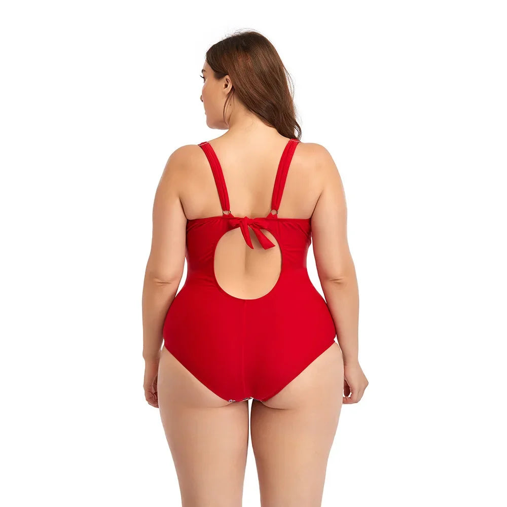 Stylish One Piece Printed Swimsuit