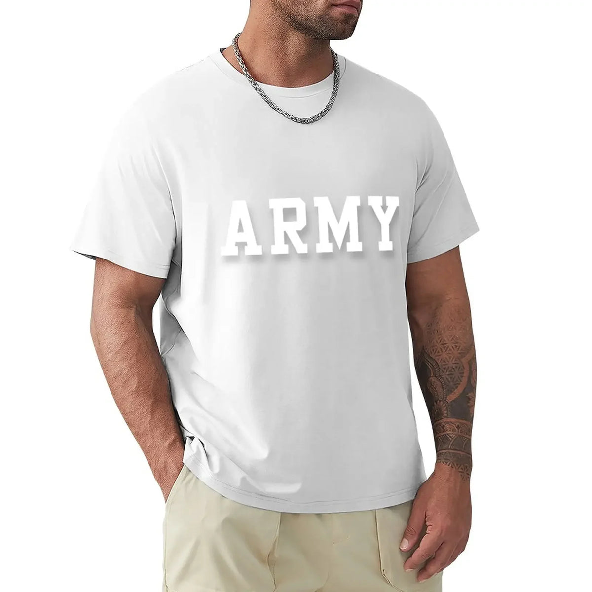 Cal Robertson Zero Day ARMY Graphic Cotton T-Shirt