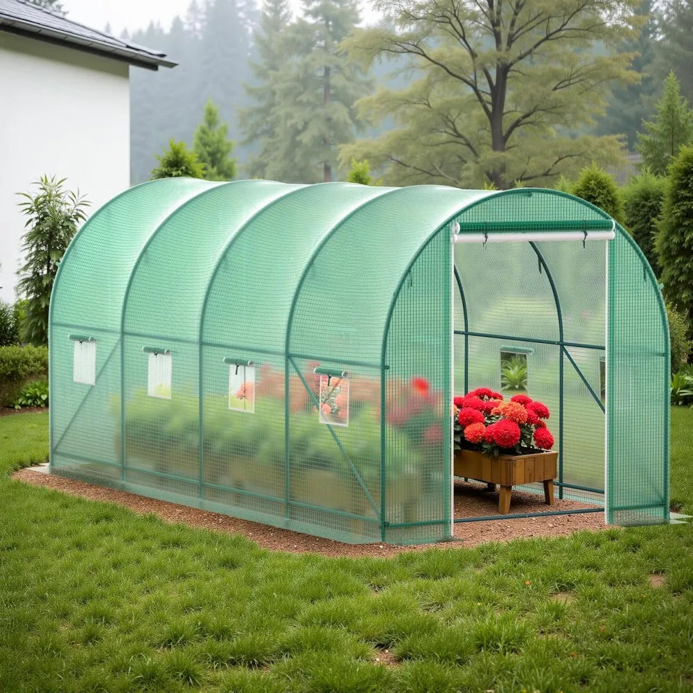 Outdoor Heavy Duty Large Walk-in Green Garden House