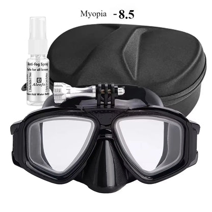 Tempered Lends Diving Mask with GoPro Mount