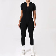 Jumpsuit with 3D Half Zip Sleeveless