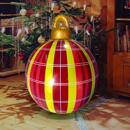 60cm Giant Outdoor Inflatable Christmas Ball Ornament