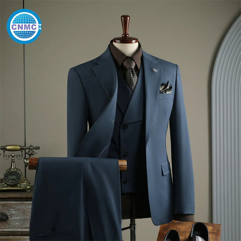 Men's Single-Breasted 2-Piece Formal Business Suit Set