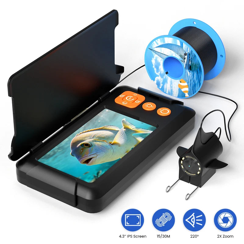 Underwater Fishing Camera with 4.3" Screen & Night Vision