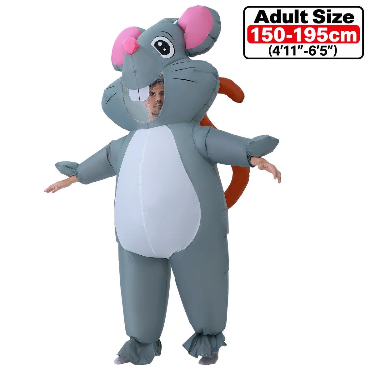 Funny Green Alien Inflatable Costume - Adult & Kids Blow Up Cosplay Outfit