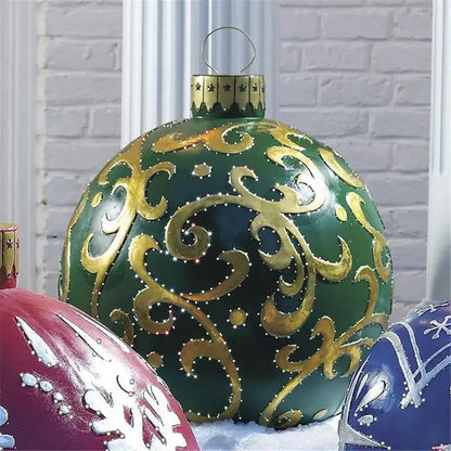 60CM Giant Outdoor Inflatable Christmas Ball Ornament