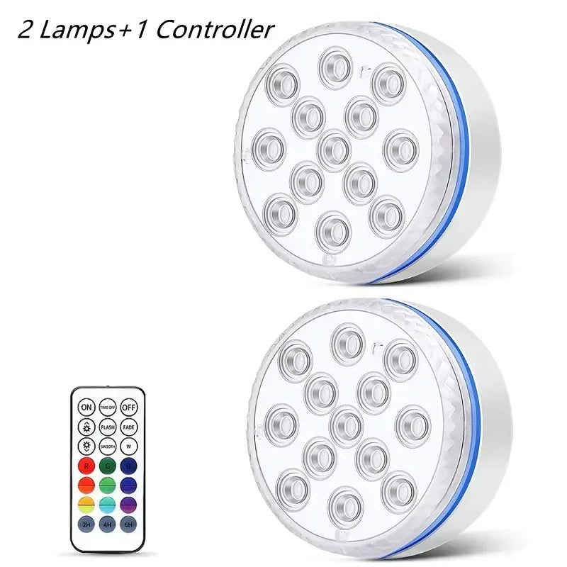 IP68 Waterproof Submersible LED Pool Light – Color-Changing RGB Underwater Lamp for Swimming Pools & Ponds