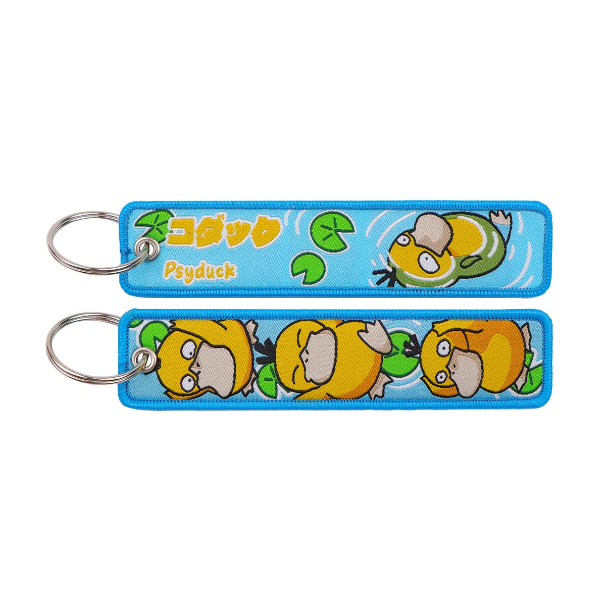 Japanese Anime Embroidered Fob Jet Tag Keychain