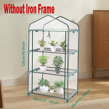 Garden Greenhouse 4 Tier Walk-in Green House Without Iron Frame