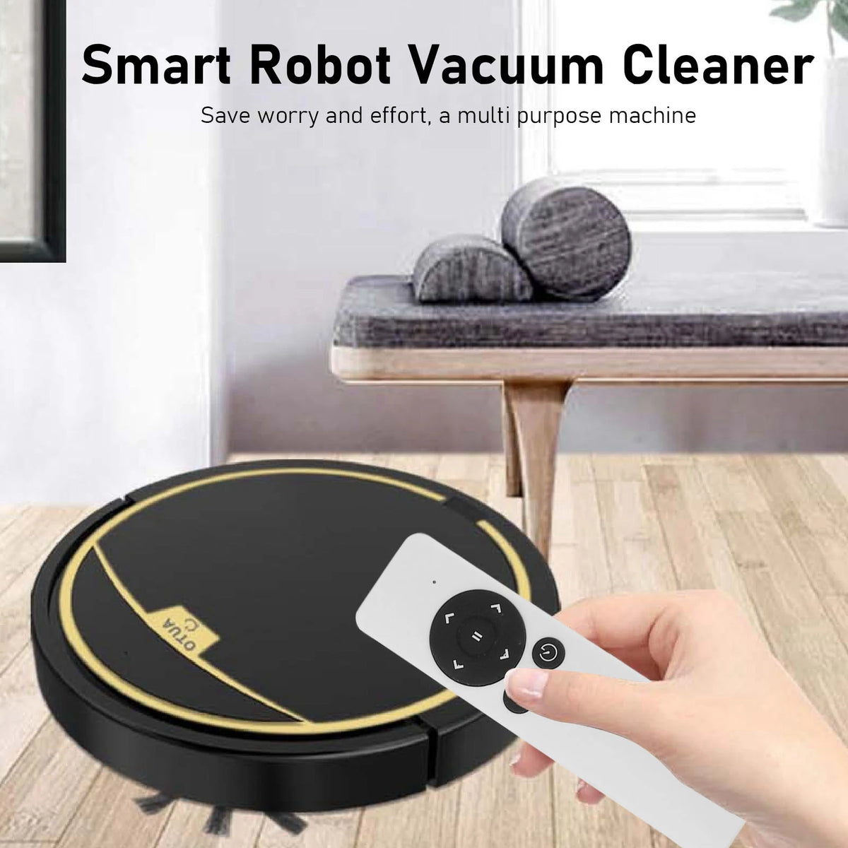 Ultra-Thin Smart Automatic Robot Vacuum Cleaner & Mop