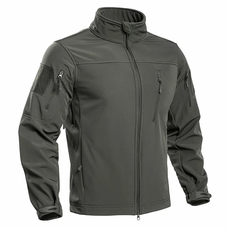 Men's Tactical Softshell Fleece-Lined Hiking Jacket