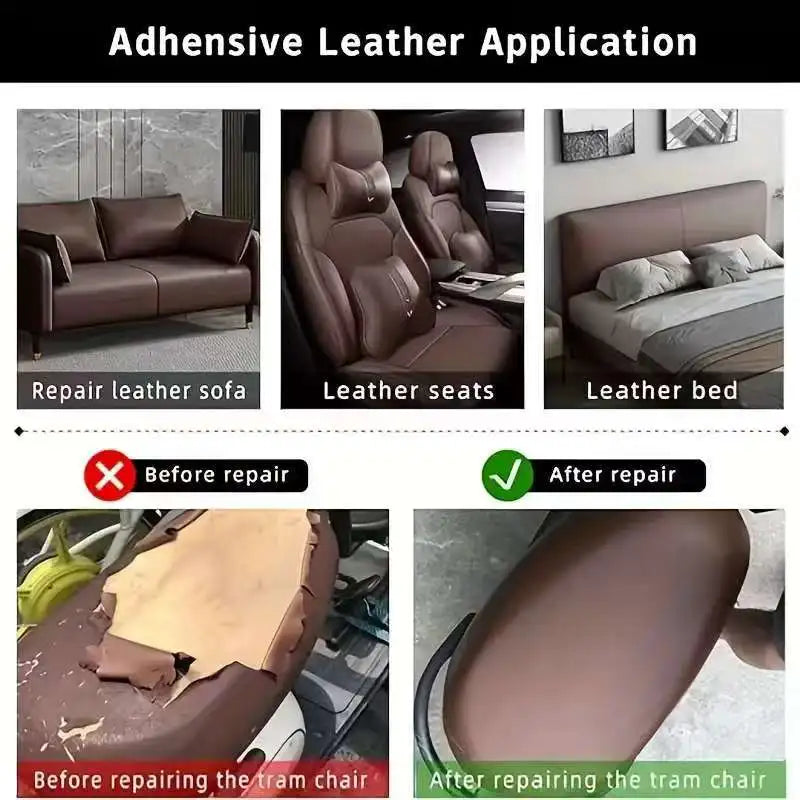 Self-Adhesive Leather Repair Patch Tape for Furniture & Sofas