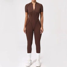 Jumpsuit with 3D Half Zip Sleeveless