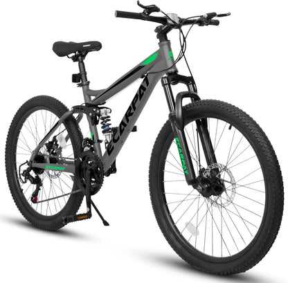 Ecarpat Dual Full Suspension 21-Speed Mountain Bike