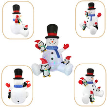 7FT Christmas Inflatable Sitting Decoration with LED Lights