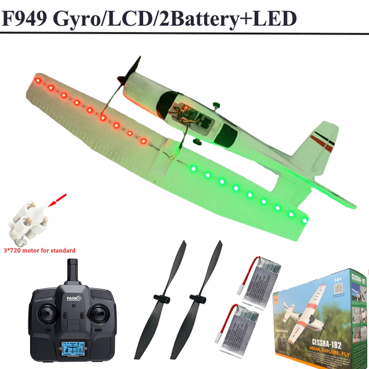 WLtoys F949 2.4G 3D6G 3Ch Remote Control Airplane Fixed Wing
