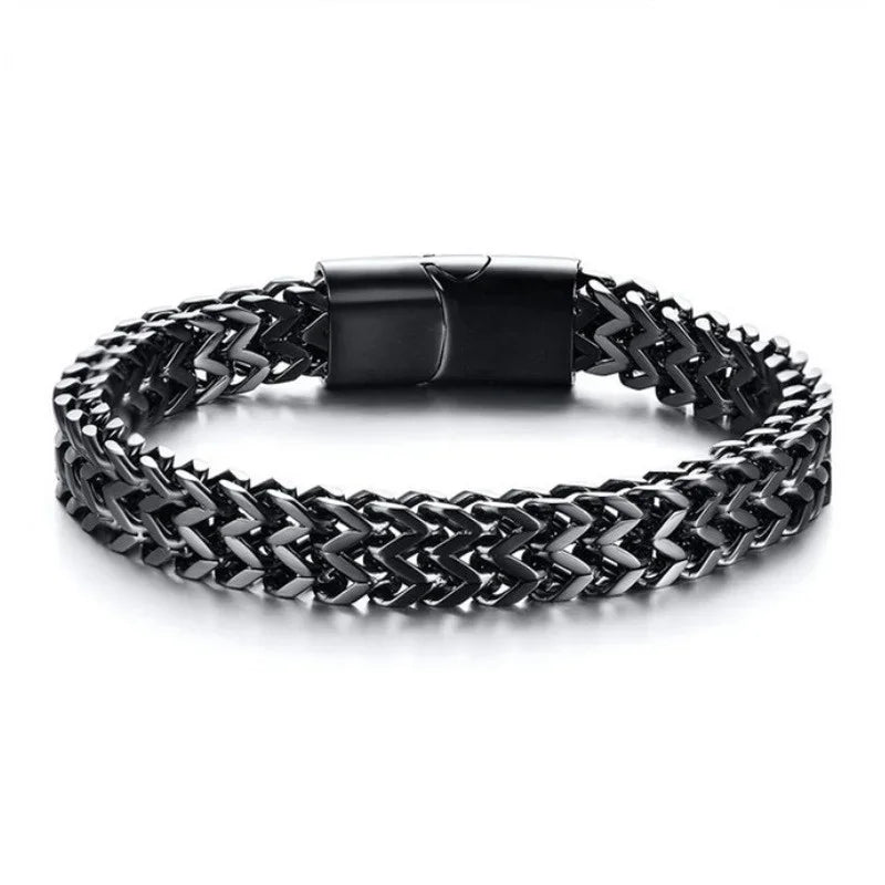 Versatile Stainless Steel Chain Bracelet