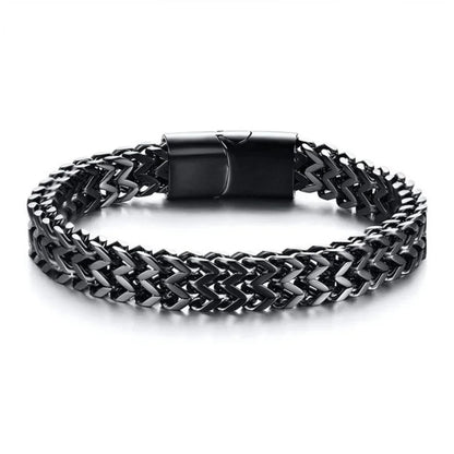 Versatile Stainless Steel Chain Bracelet