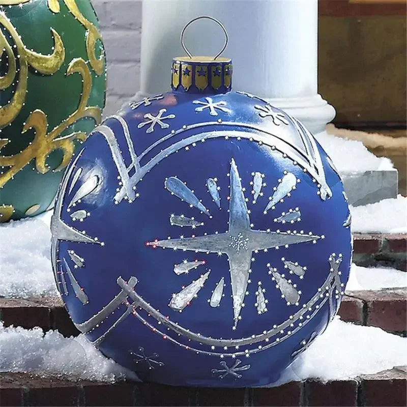 60CM Giant Outdoor Inflatable Christmas Ball Ornament