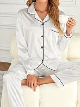 Solid Color 2Pce Long Sleeve Pajama Set