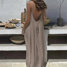 Backless Beach Long Loose Dress