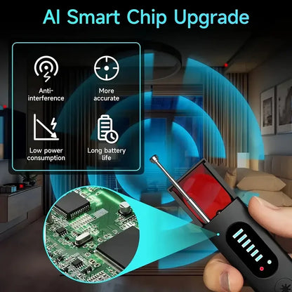 Anti-Spy Bug Detector & RF Signal Scanner