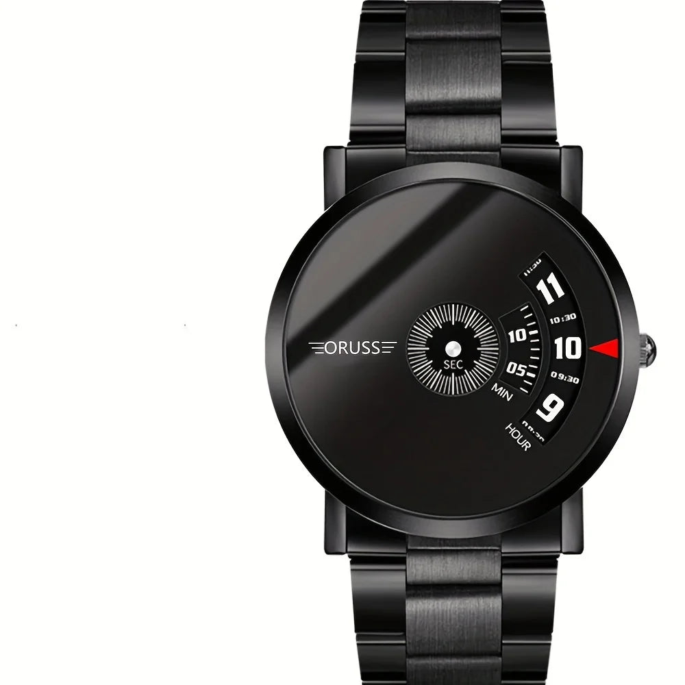 ORUSS Men's Ultra-Thin Quartz Watch - Minimalist Alloy Wristwatch
