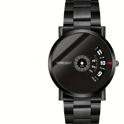 ORUSS Men's Ultra-Thin Quartz Watch - Minimalist Alloy Wristwatch