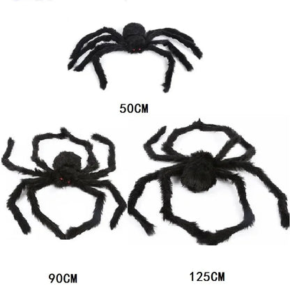 Giant Halloween Spider & Web Outdoor Decoration Set