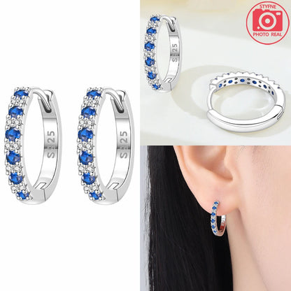 925 Sterling Silver Dancing Bee Hoop Earrings – Cute Enamel Zircon Jewelry