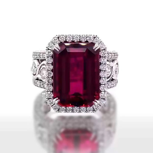 Huitan Temperament Ring with Shiny Gorgeous Cubic Zirconias