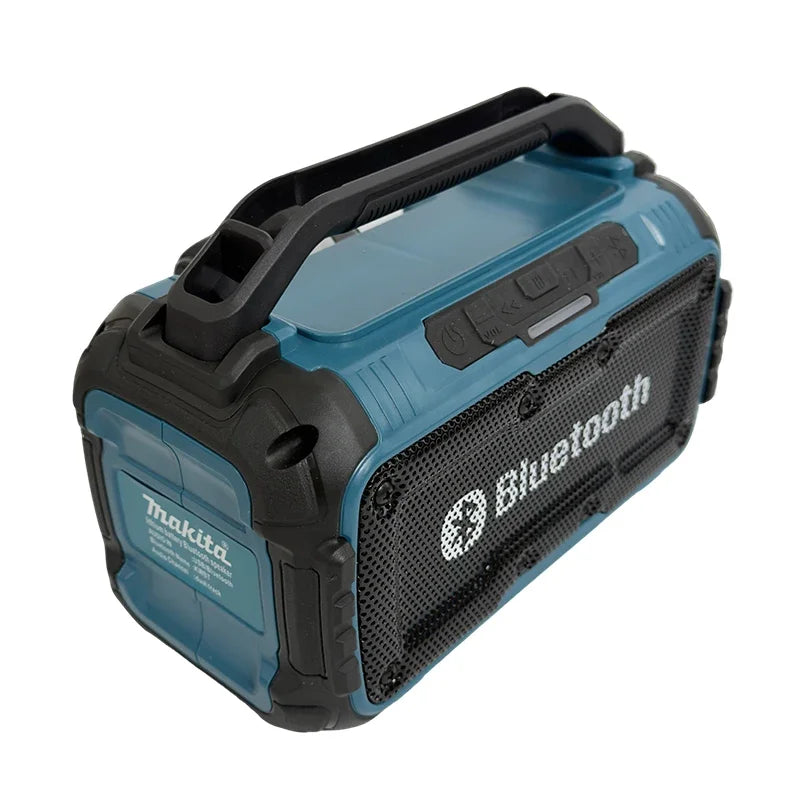 Portable Cordless Bluetooth Jobsite Speaker Compatible with Makita 18V Battery