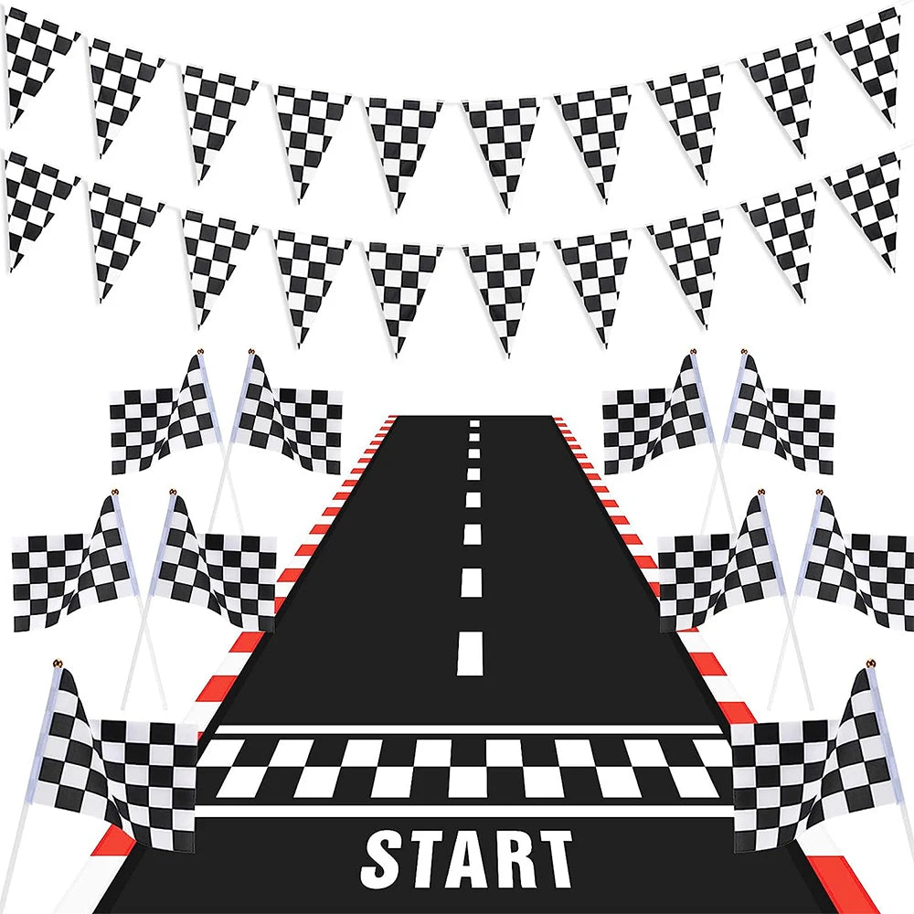 Racing Birthday Decorations Tableclothb