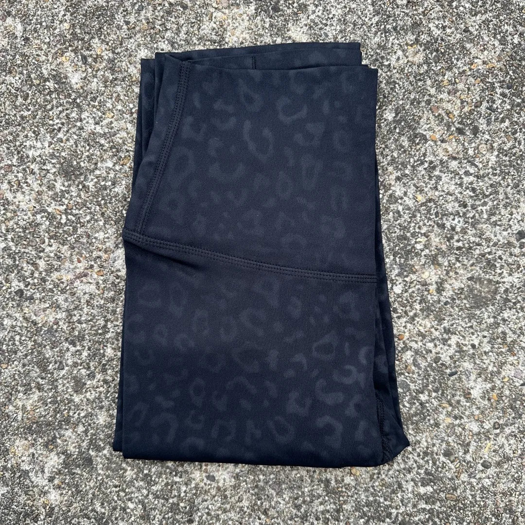 Solid Color High Waist Leggings with Pocket