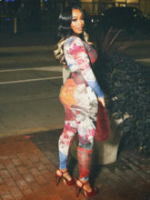 Colorful Print Trendy Jumpsuit