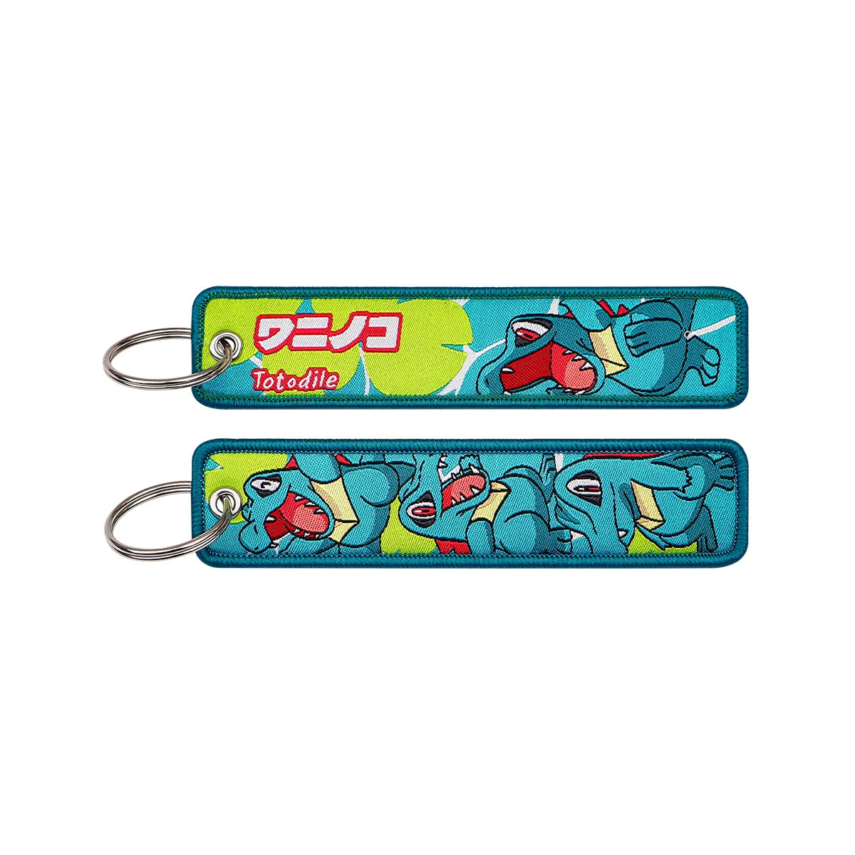 Japanese Anime Embroidered Fob Jet Tag Keychain