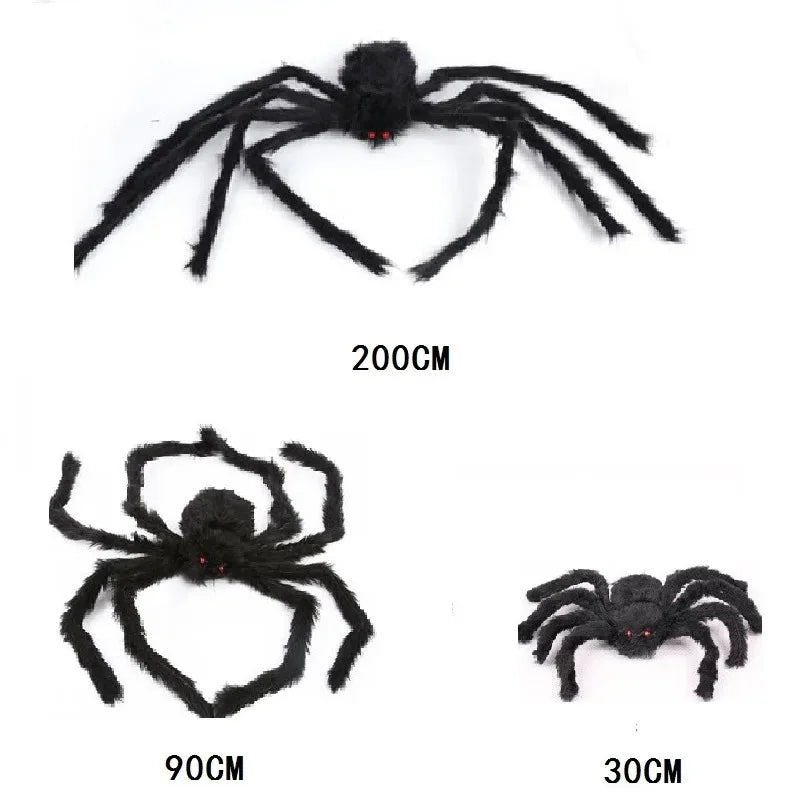 Giant Halloween Spider & Web Outdoor Decoration Set