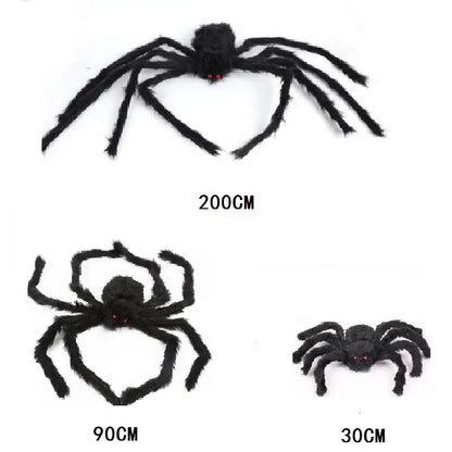 Giant Halloween Spider & Web Outdoor Decoration Set