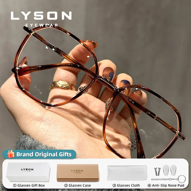 LYSON Large Polygonal Reading Glasses