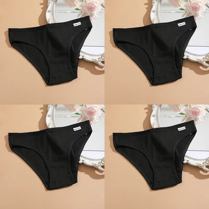 FINETOO 4Pcs Cotton Panties