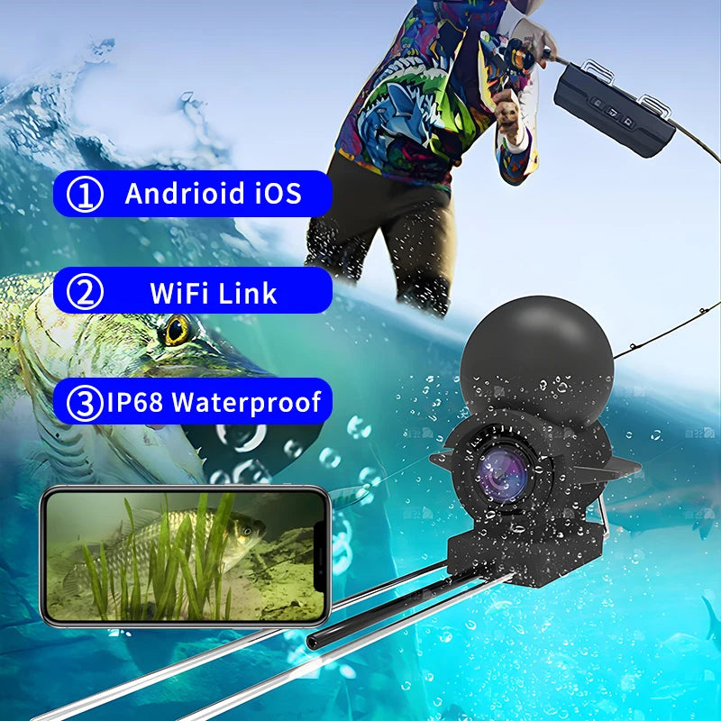 Dodosee Portable WiFi Underwater Fishing Camera & Fish Finder
